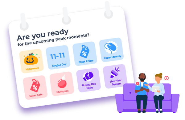 Engage ecommerce calender with peak moments Q4