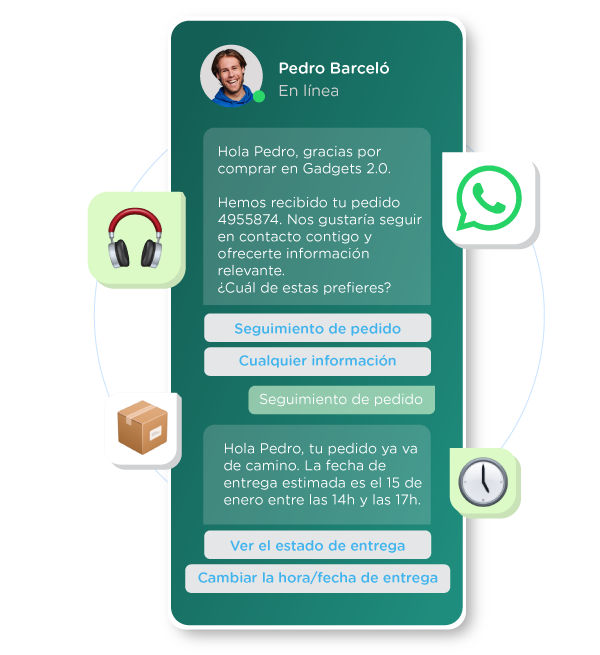 conversación de whatsapp business