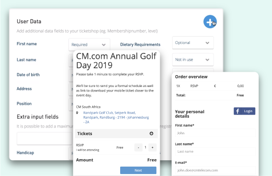 email campaigns flow for golf day