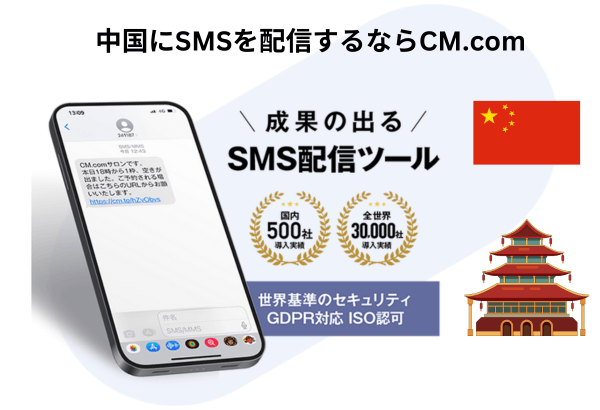 中国向けSMS送信サービス