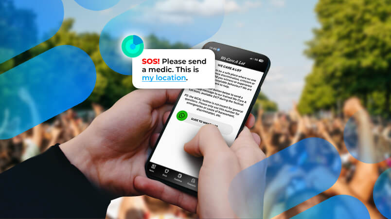 SOS melding in event-app