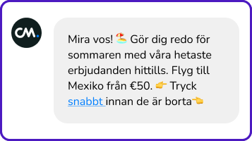 deals and offers sms